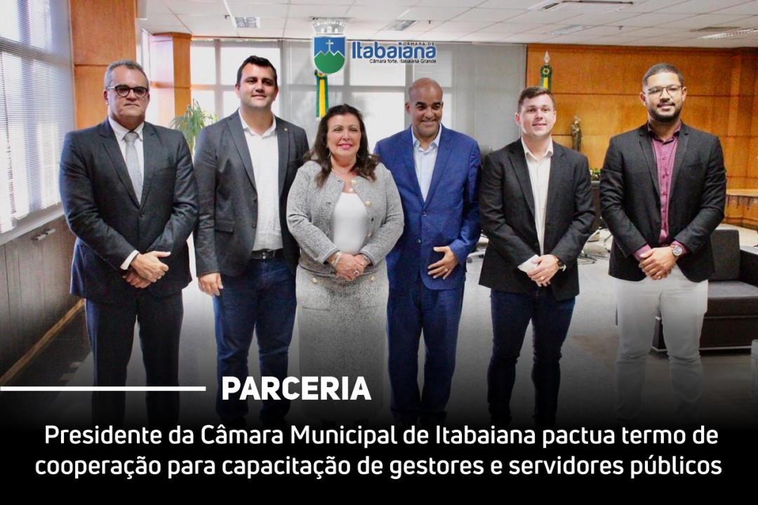 Câmara Municipal de Itabaiana firma acordo com o Tribunal de Contas do Estado de Sergipe.